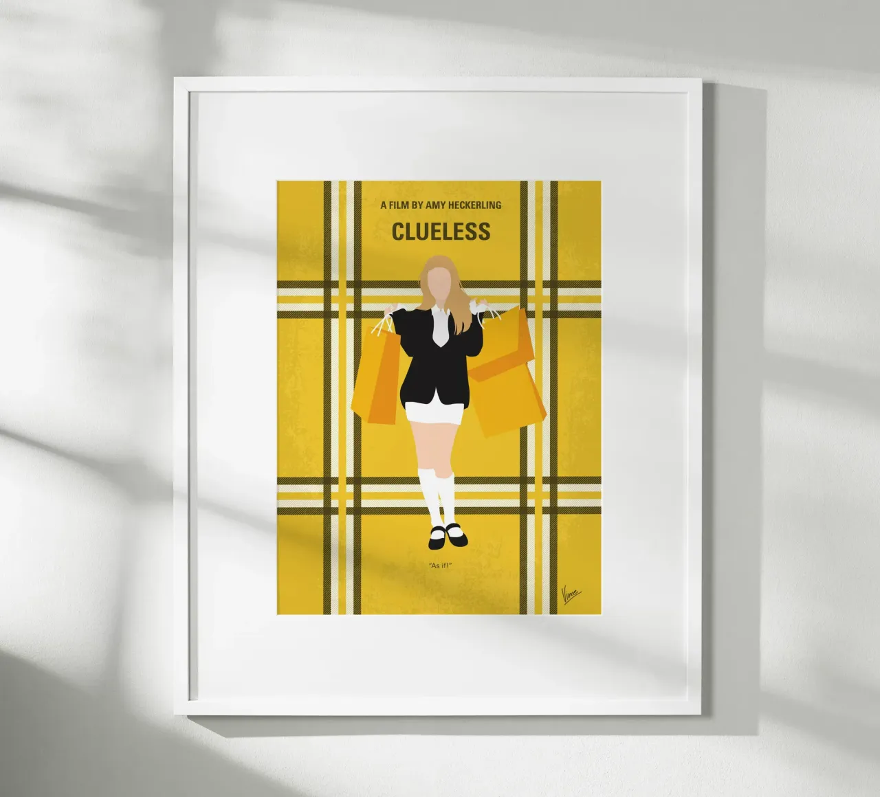 No331 My Clueless minimal movie poster poster con telaio in alluminio da Chungkong