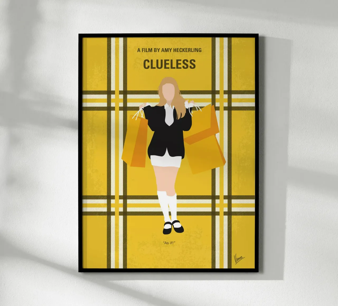 No331 My Clueless minimal movie poster poster con telaio in alluminio da Chungkong