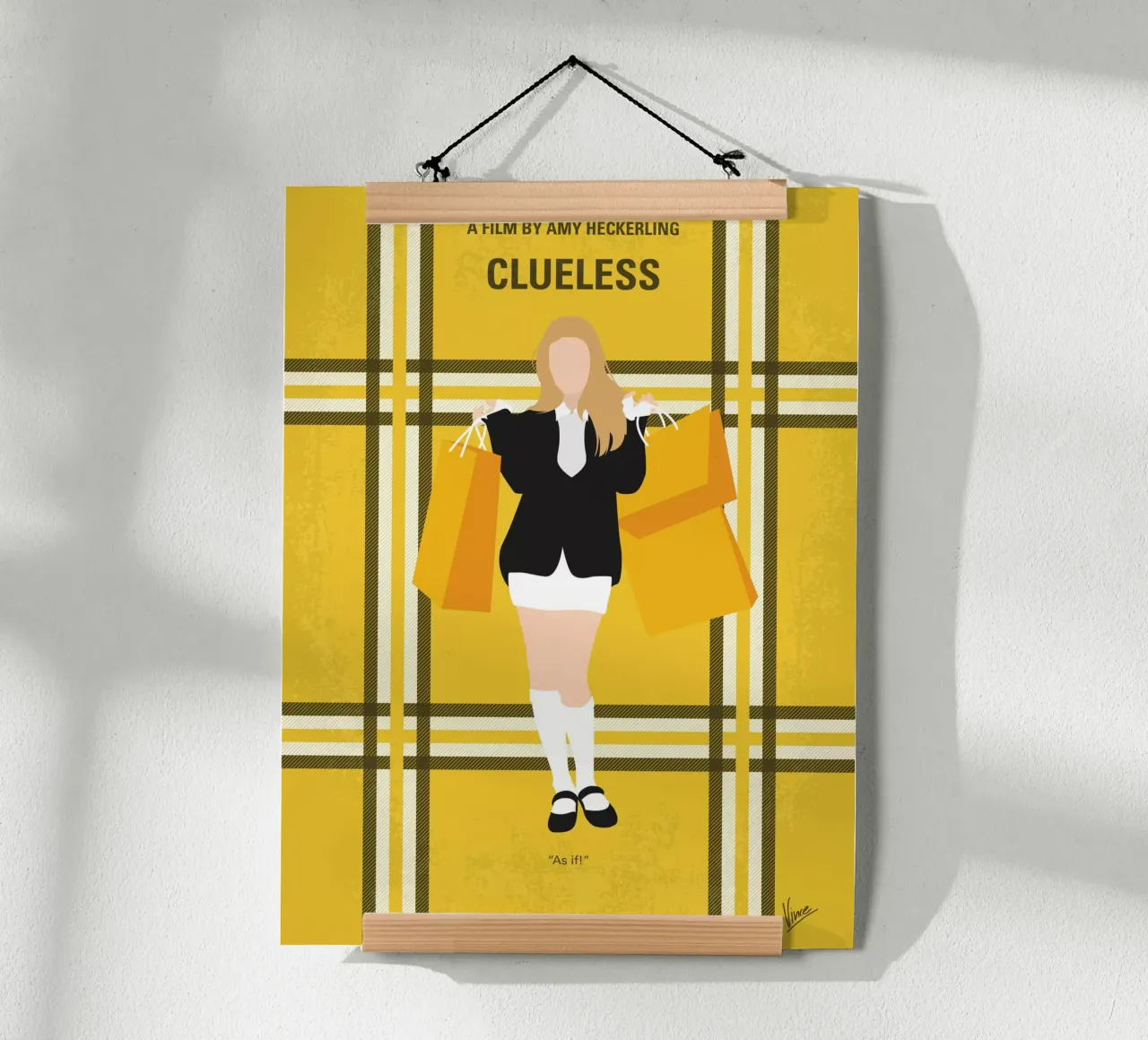 No331 My Clueless minimal movie poster poster con telaio in alluminio da Chungkong