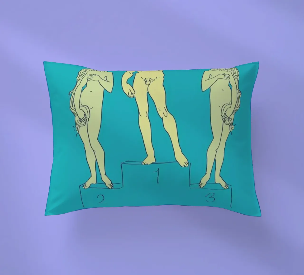 Empört Euch! decorative cushion by Andreas Wundersee