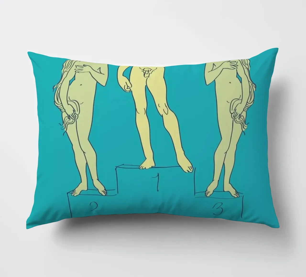 Empört Euch! decorative cushion by Andreas Wundersee
