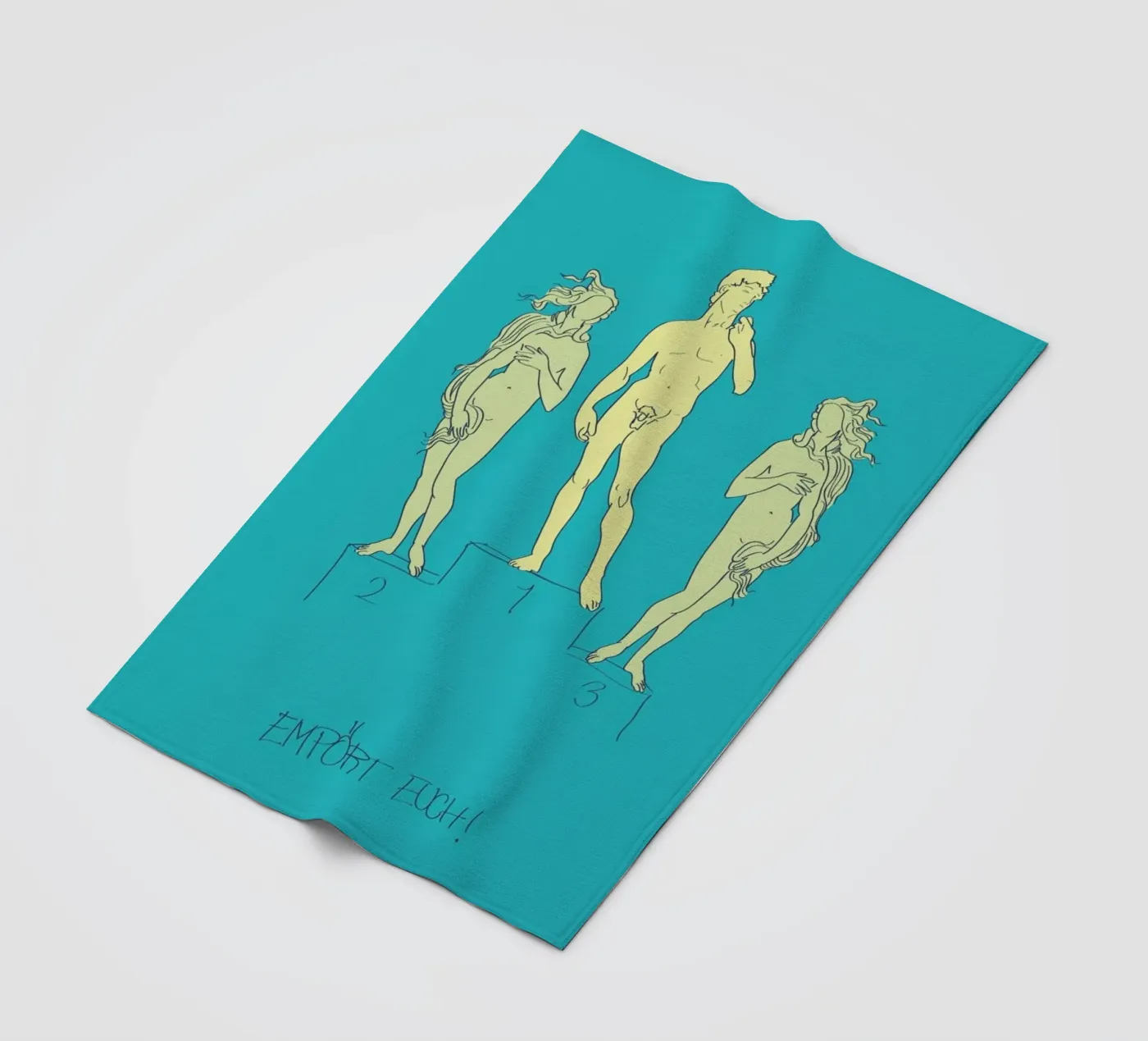 Empört Euch! fleecedeken van Andreas Wundersee