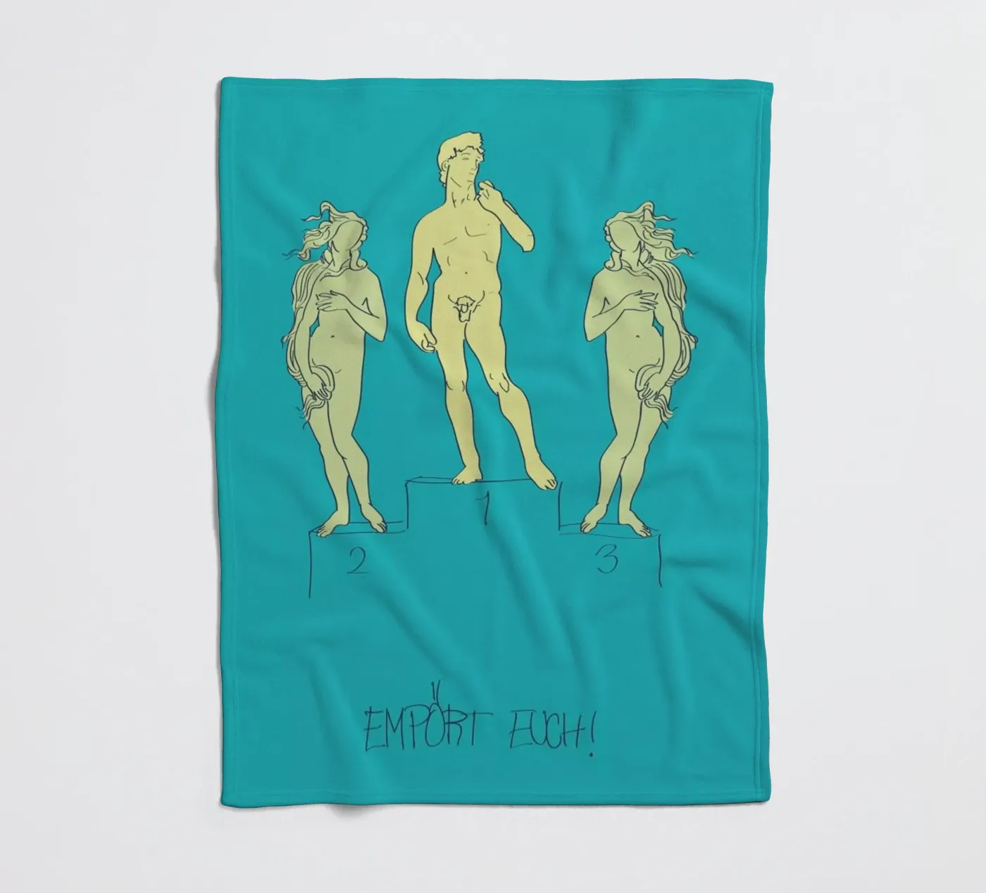 Empört Euch! fleecedeken van Andreas Wundersee