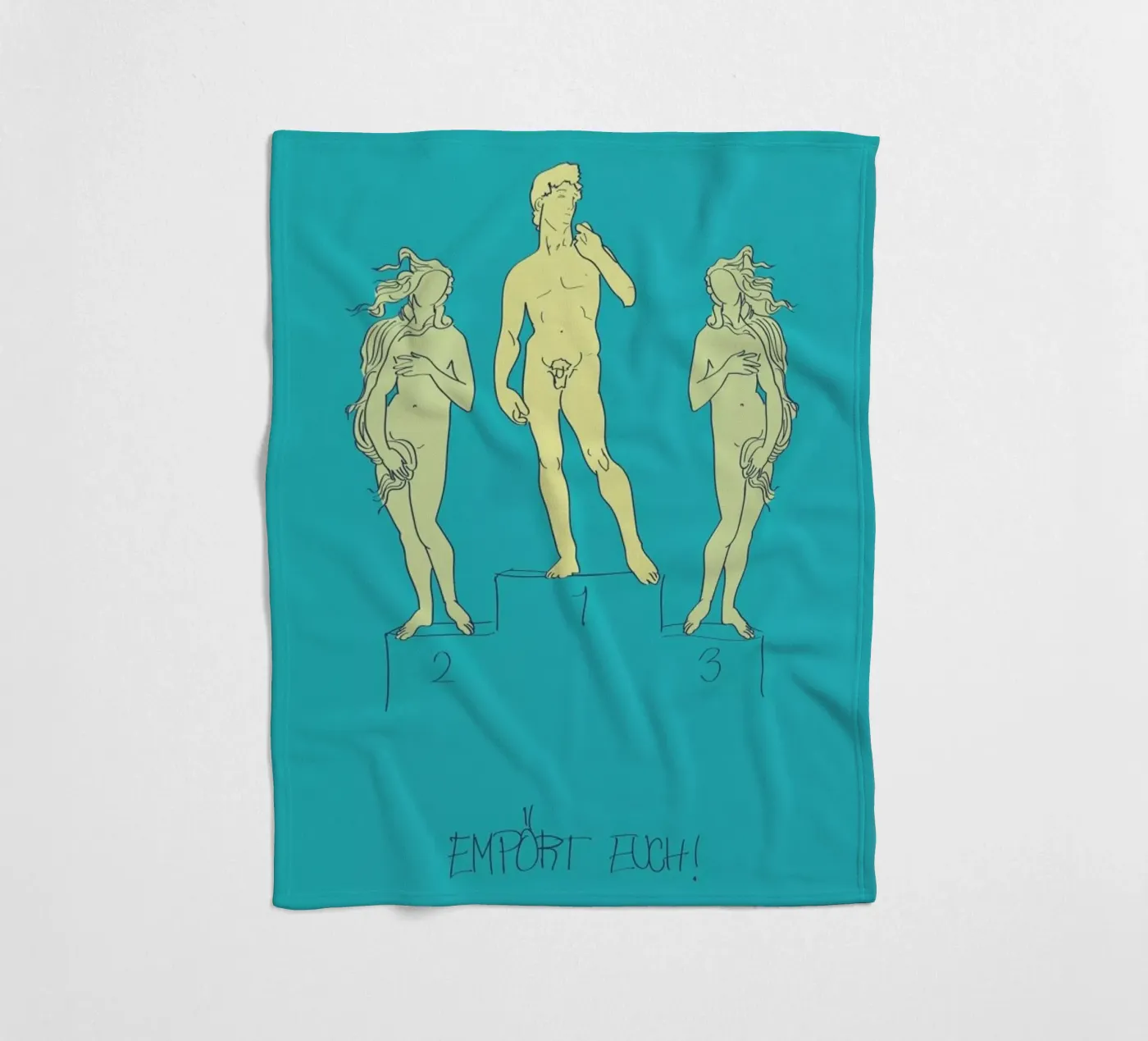 Empört Euch! fleecedeken van Andreas Wundersee