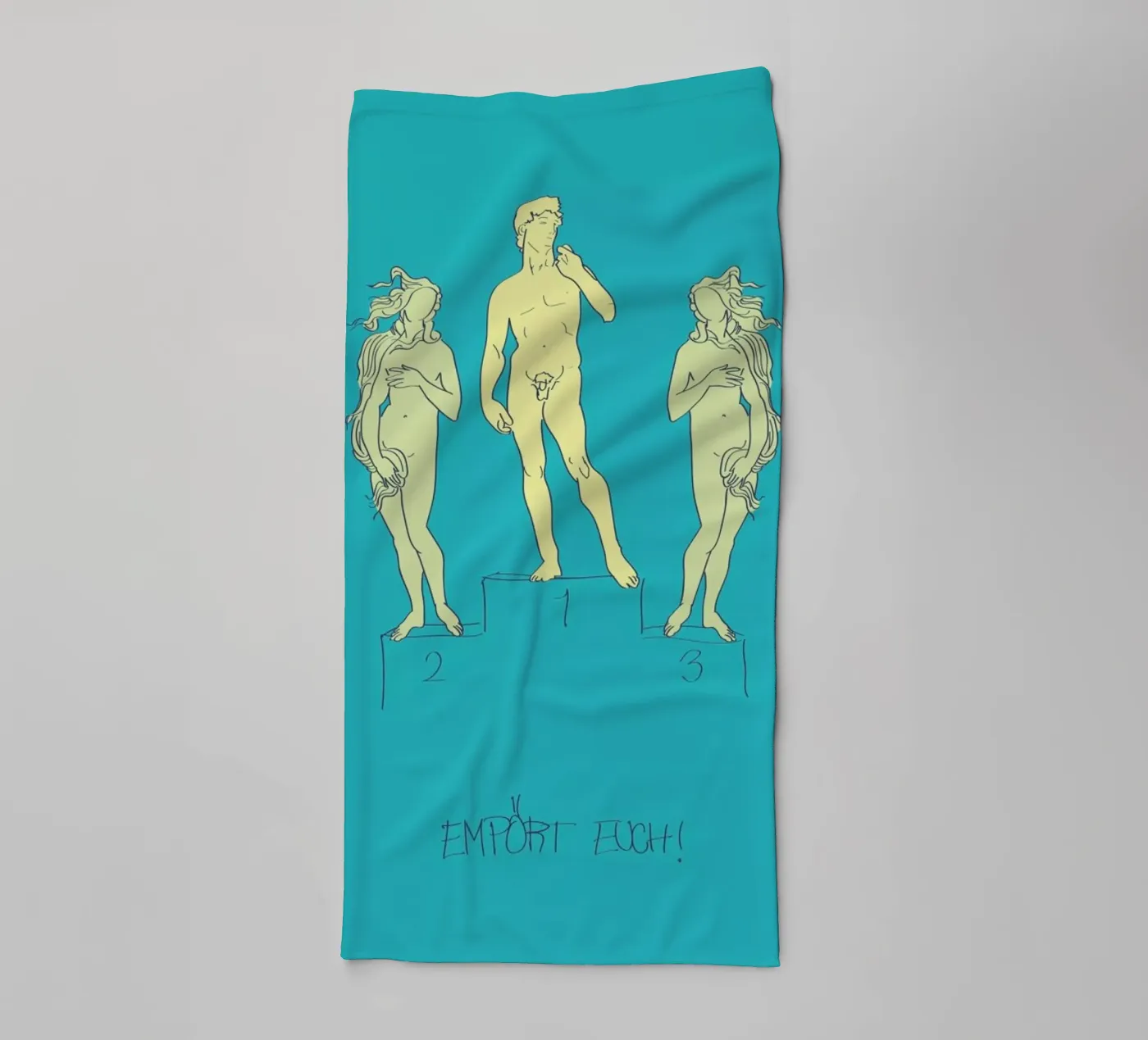 Empört Euch! towel by Andreas Wundersee