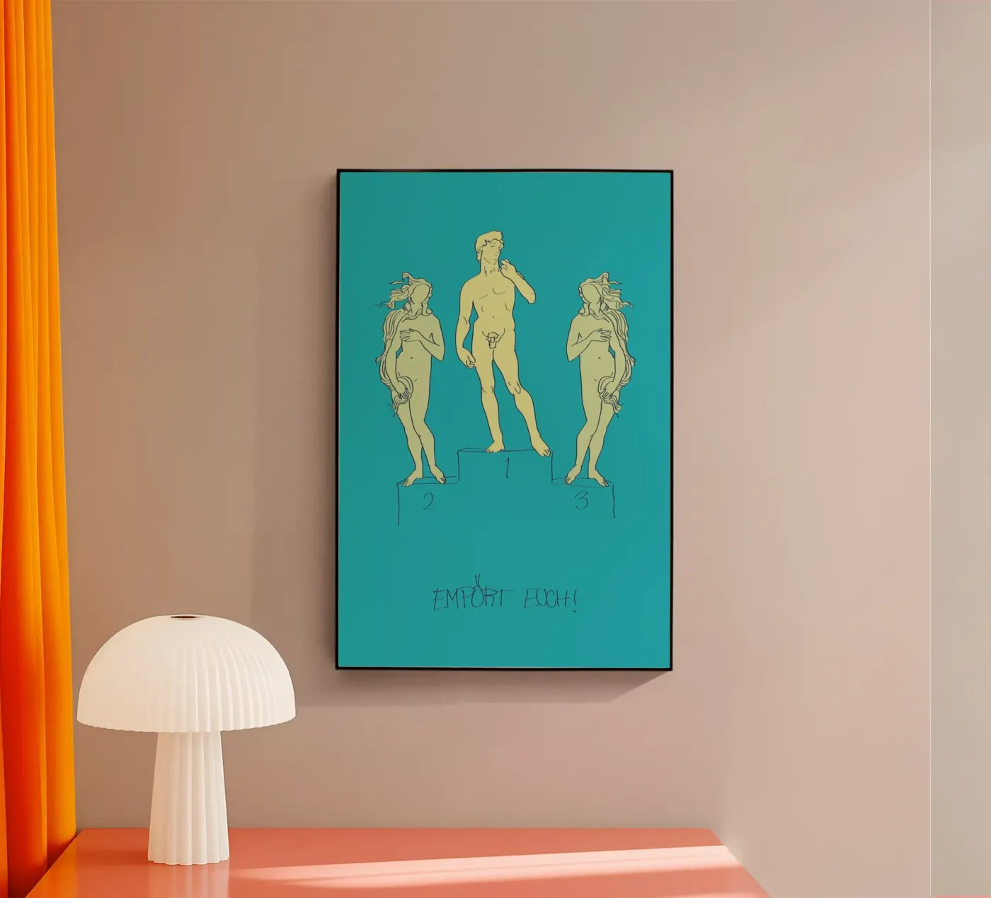 Empört Euch! Acryl-Glas von Andreas Wundersee