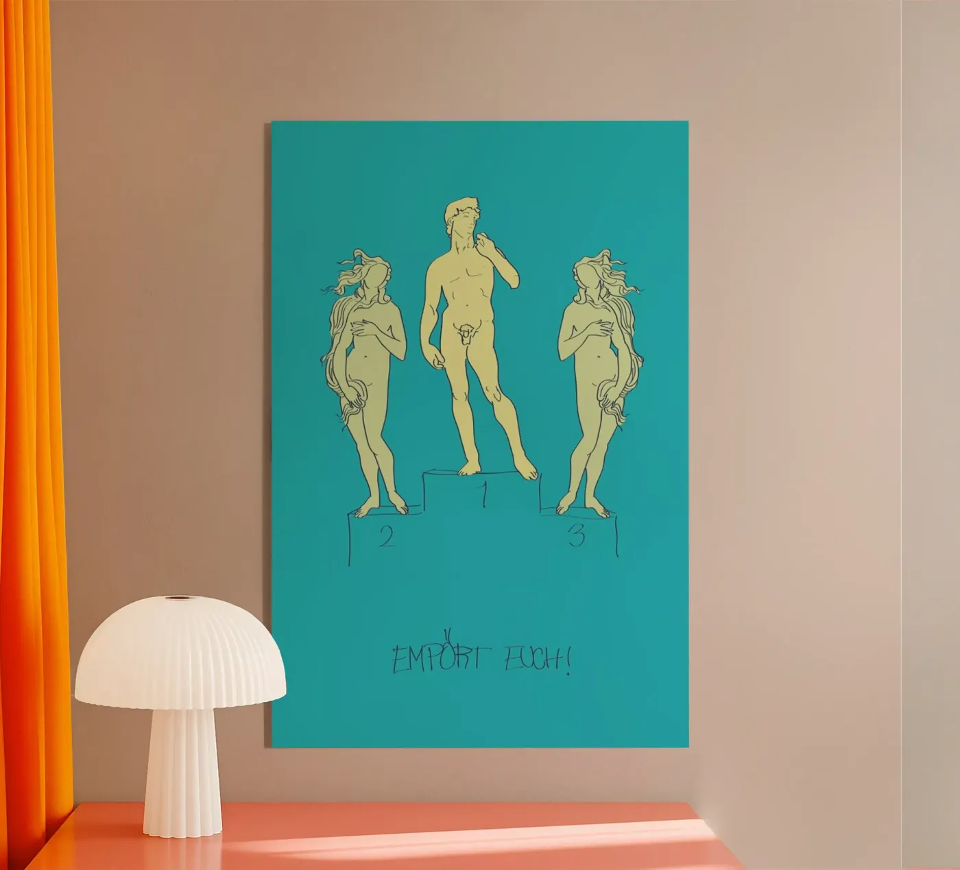 Empört Euch! Acryl-Glas von Andreas Wundersee