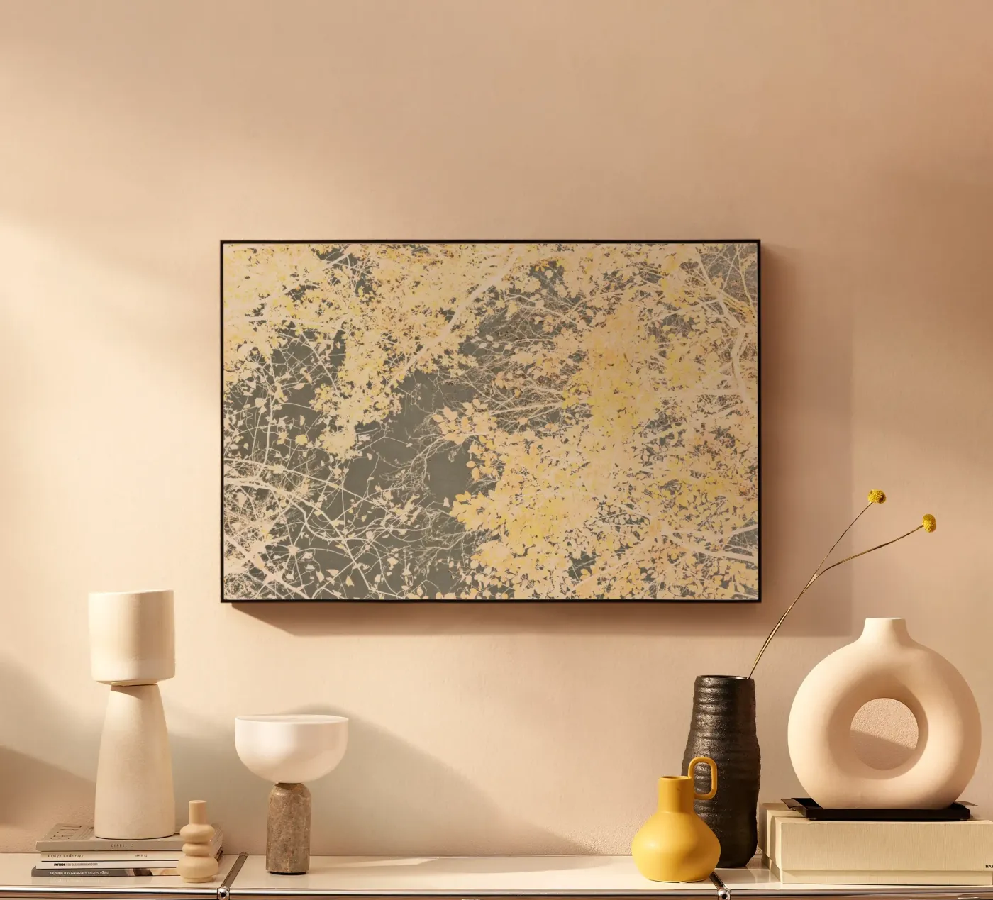 yellow veil acrylic glass by Visuelle Poesie am Wegesrand