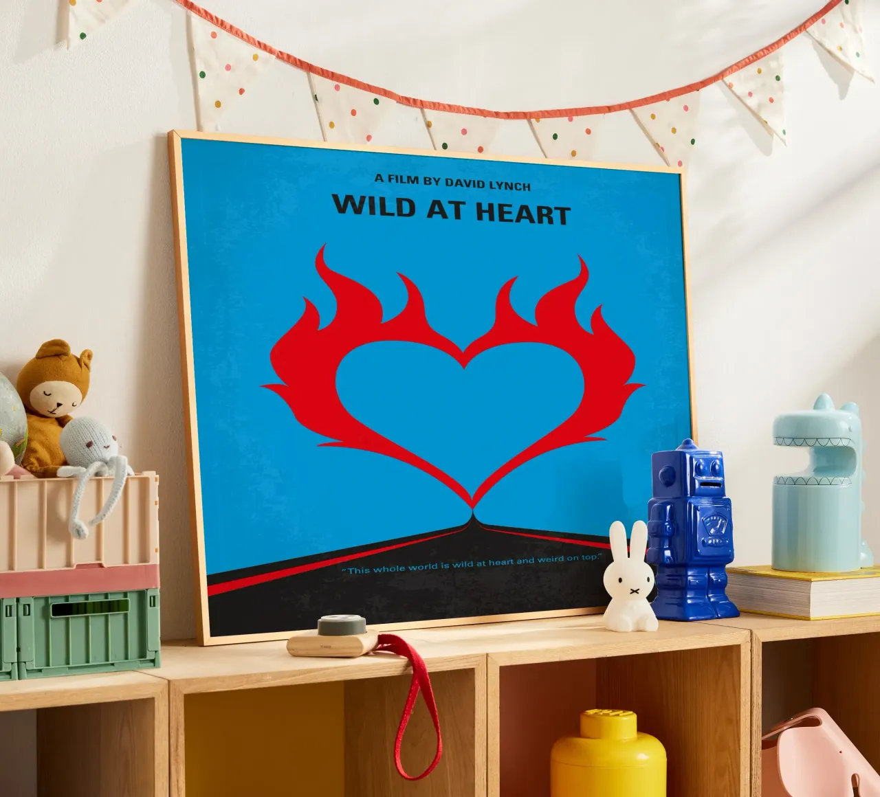 No337 My WILD AT HEART minimal movie poster poster con telaio in plastica da Chungkong