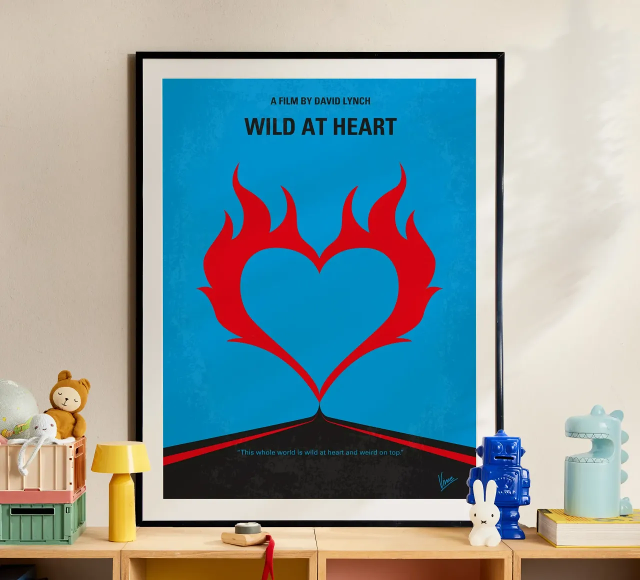 No337 My WILD AT HEART minimal movie poster poster da Chungkong