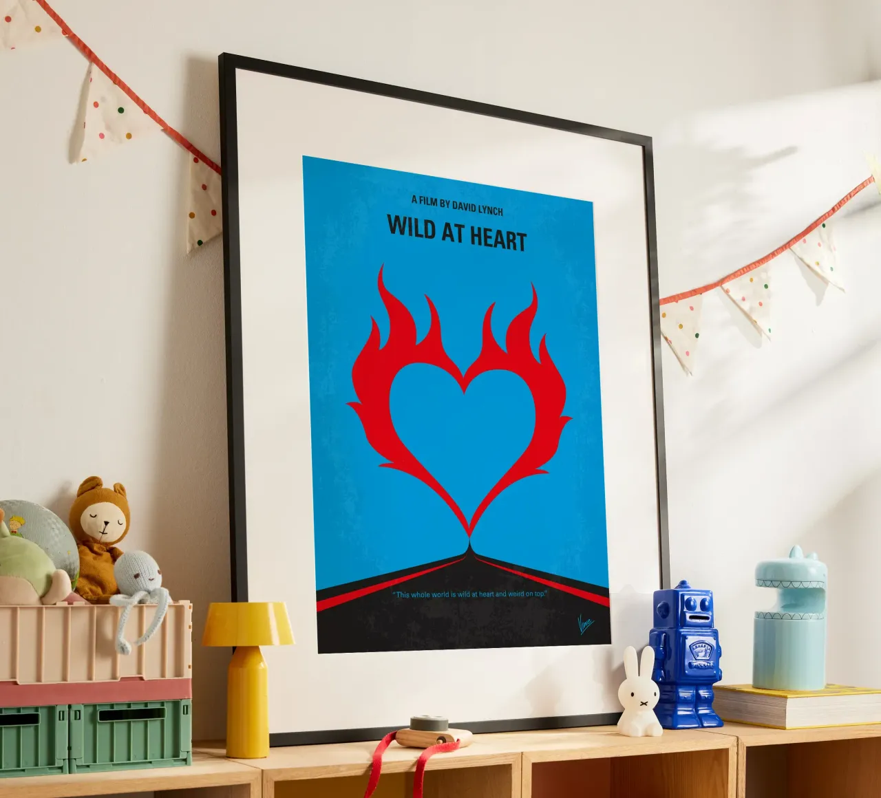 No337 My WILD AT HEART minimal movie poster poster con telaio in plastica da Chungkong