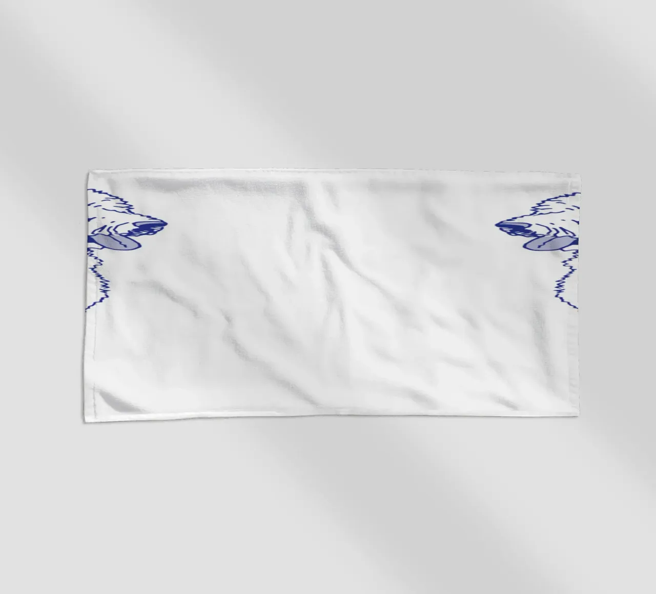 Goldendoodle telo mare da Blue on White