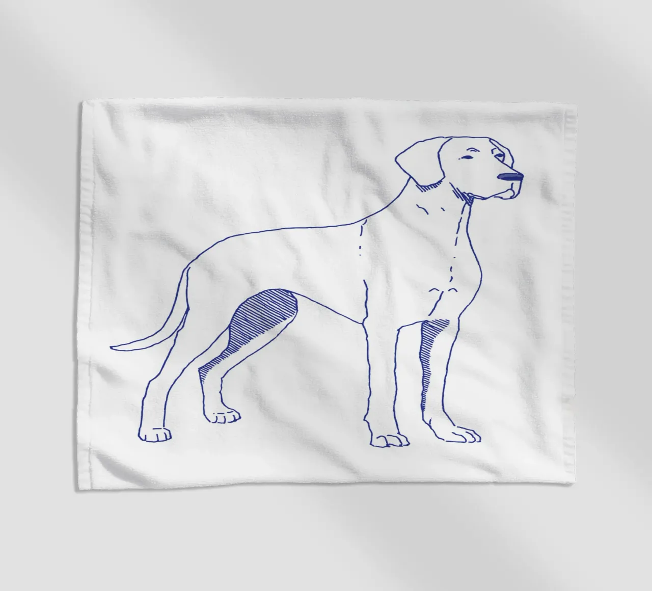 Dogue telo mare da Blue on White