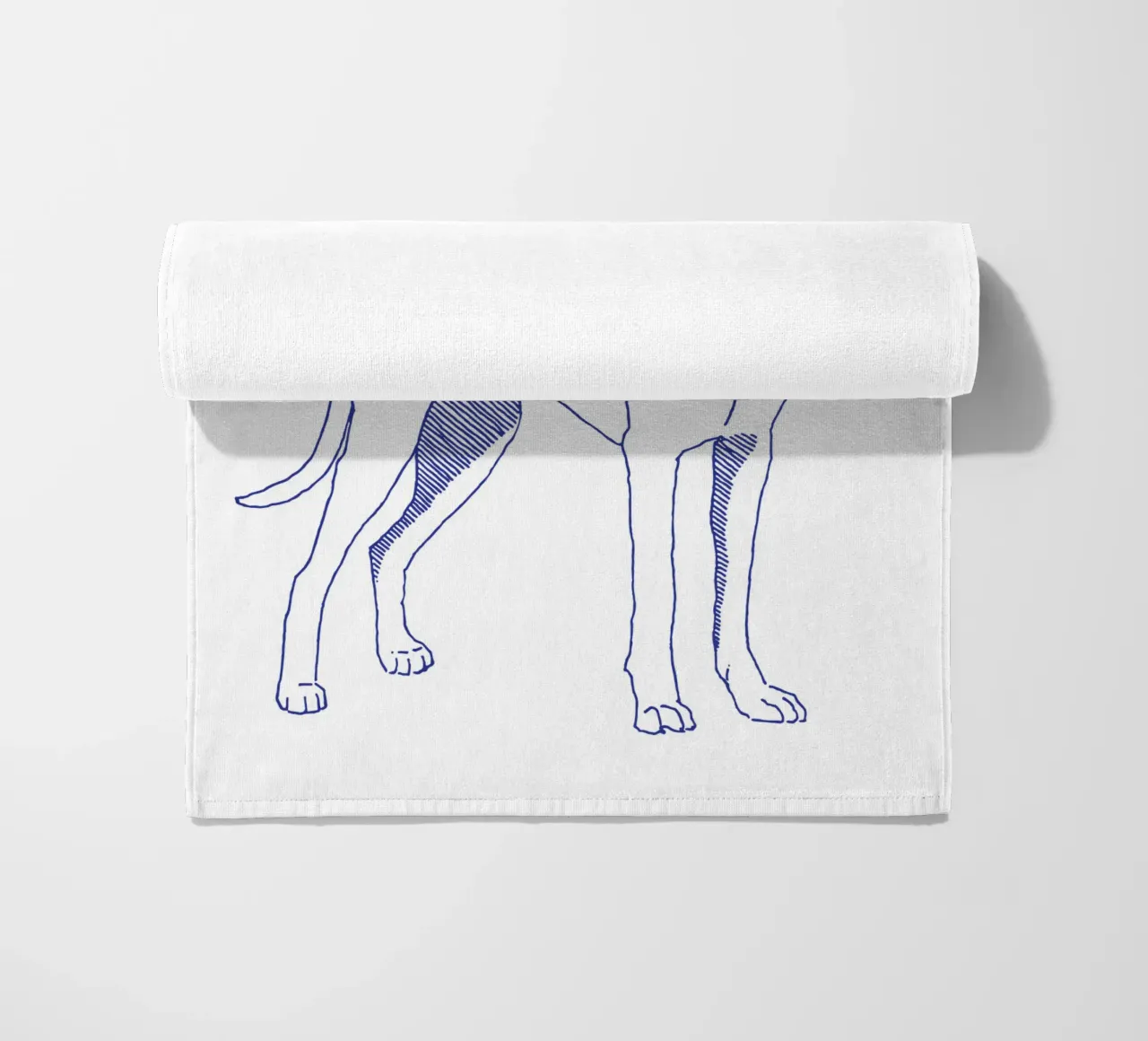 Dogue telo mare da Blue on White