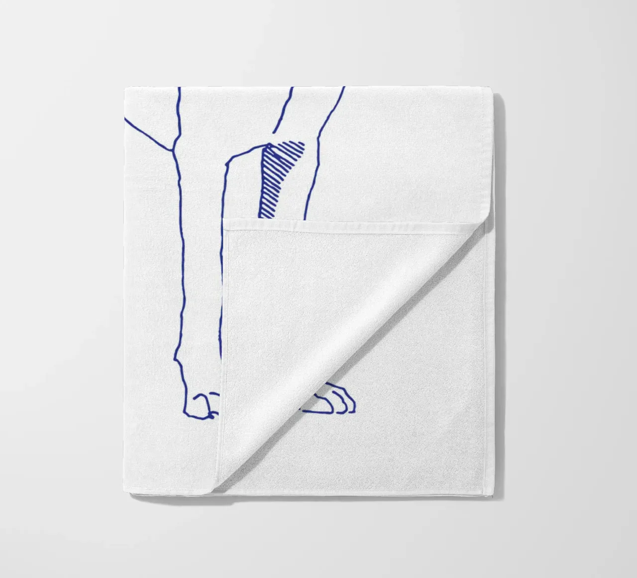 Dogue telo mare da Blue on White