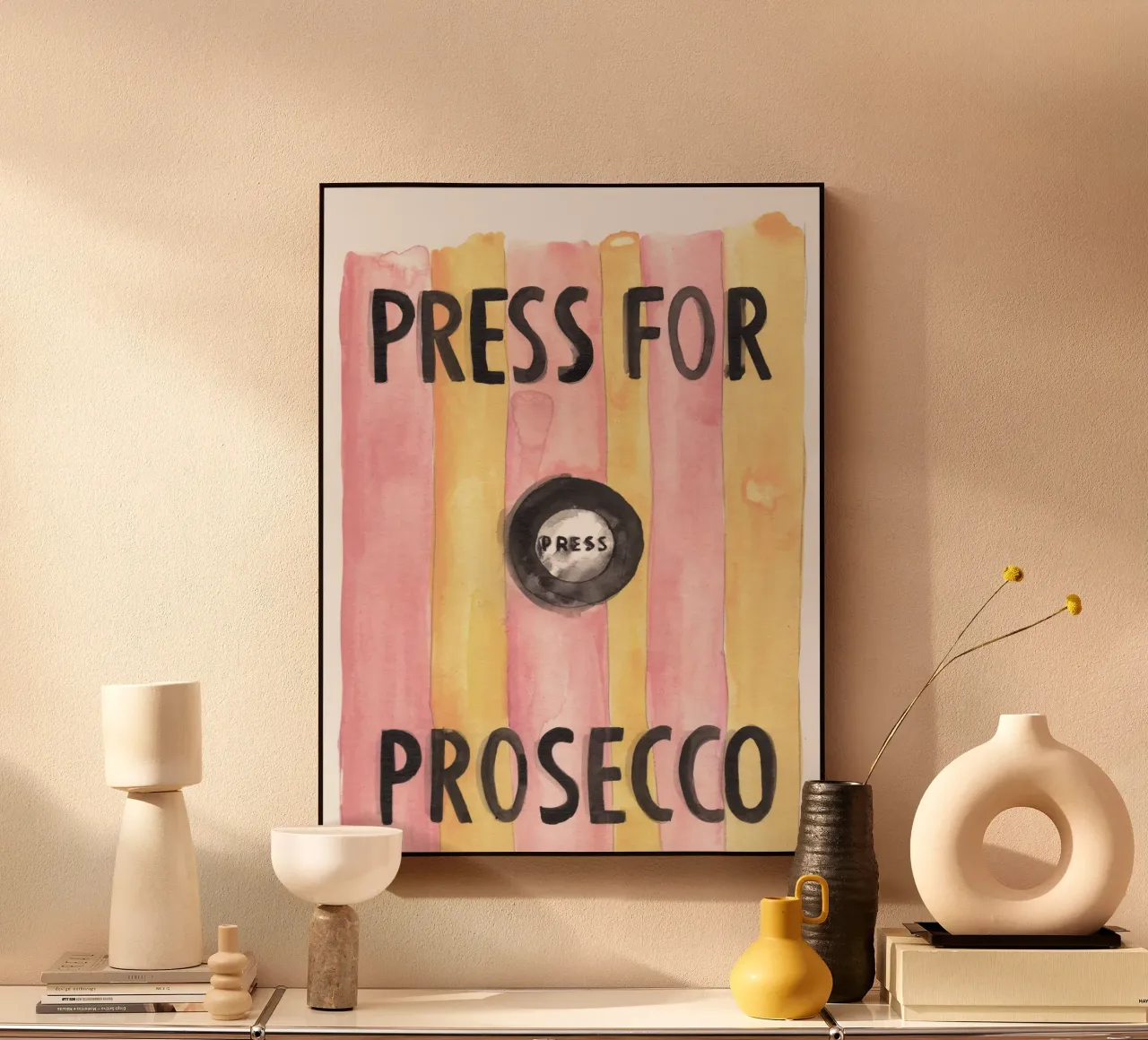 Press for Prosecco plexiglass da Victoria Verbaan