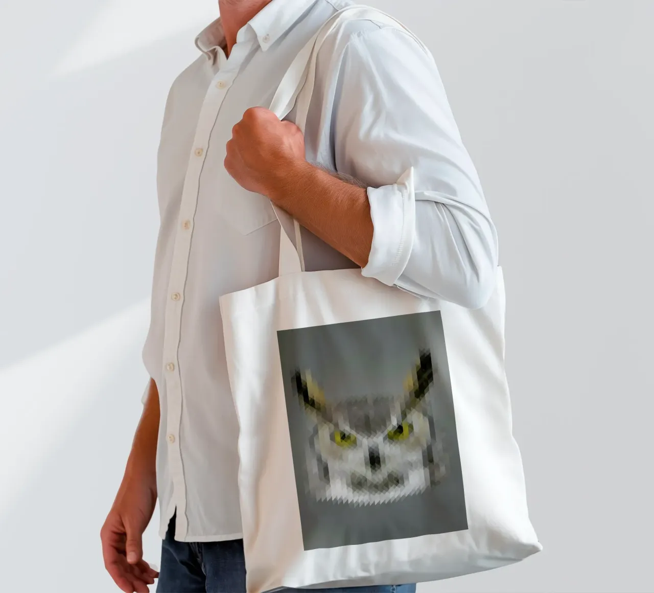 Owl Jutebeutel von Nur Mut