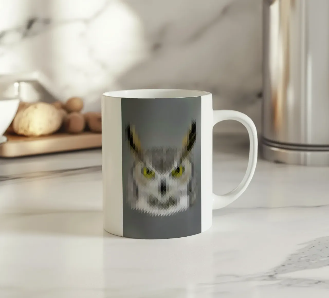 Owl tazza in ceramica da Nur Mut