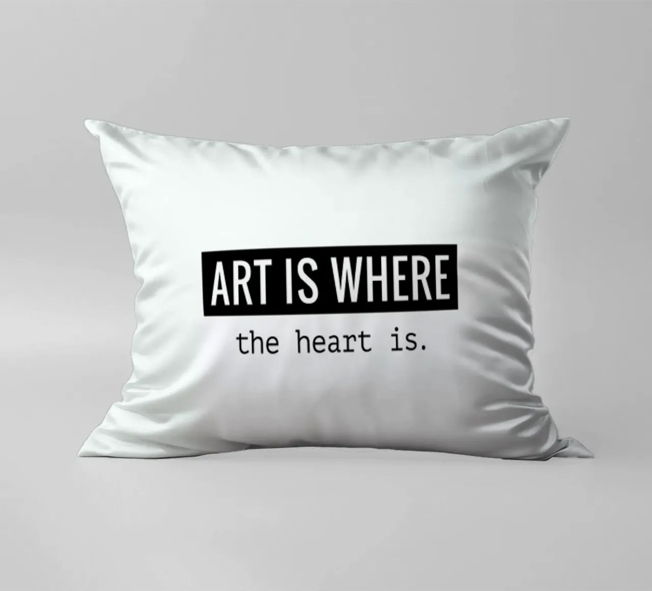 Art is where the heart is cojín de Andreas Wundersee