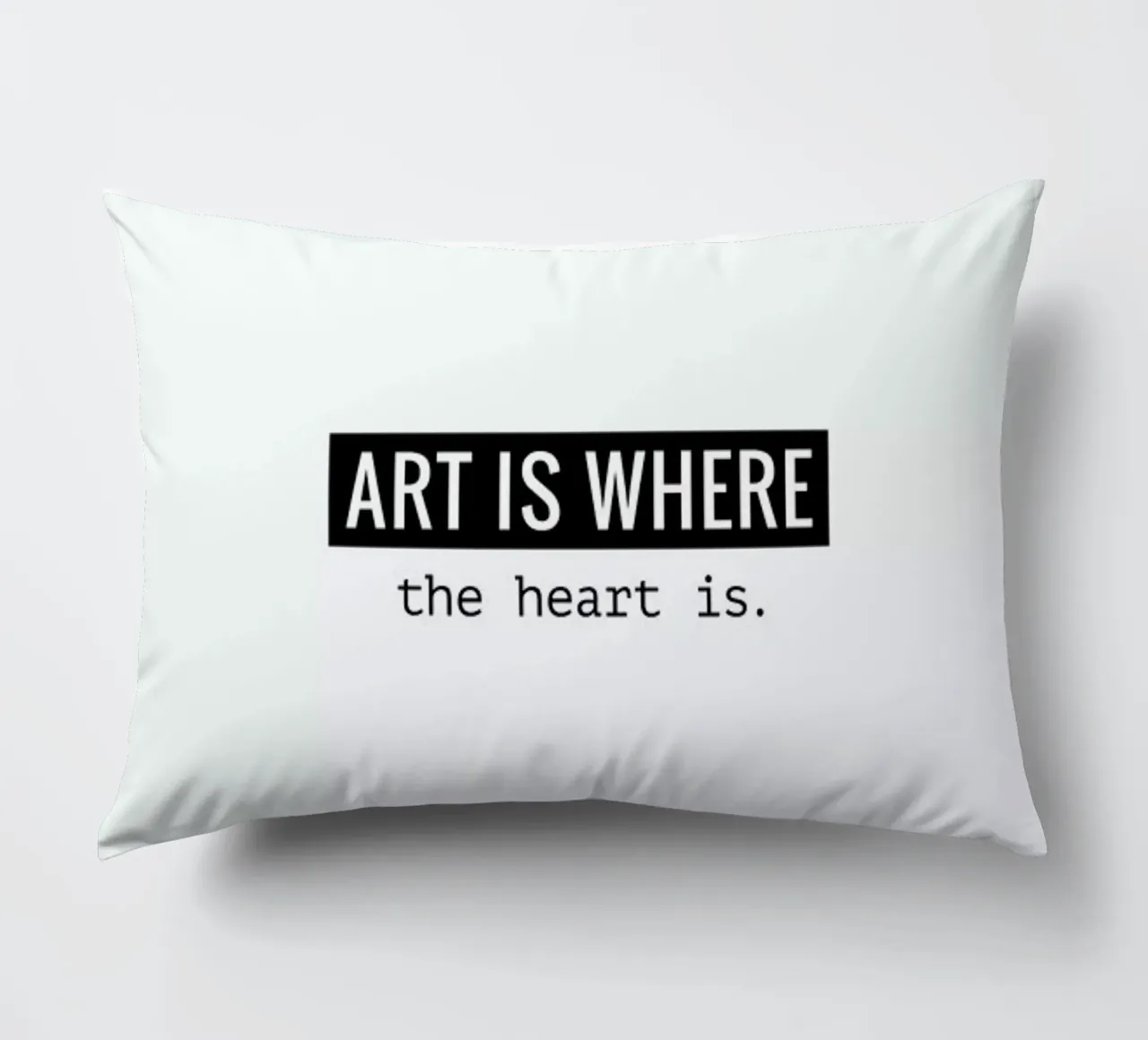 Art is where the heart is cojín de Andreas Wundersee