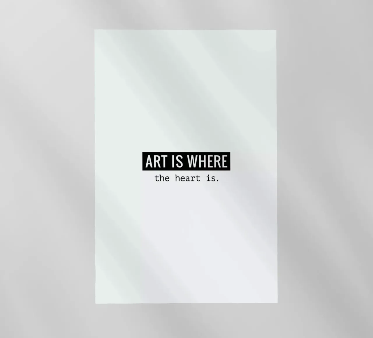 Art is where the heart is pellicola backlit da Andreas Wundersee