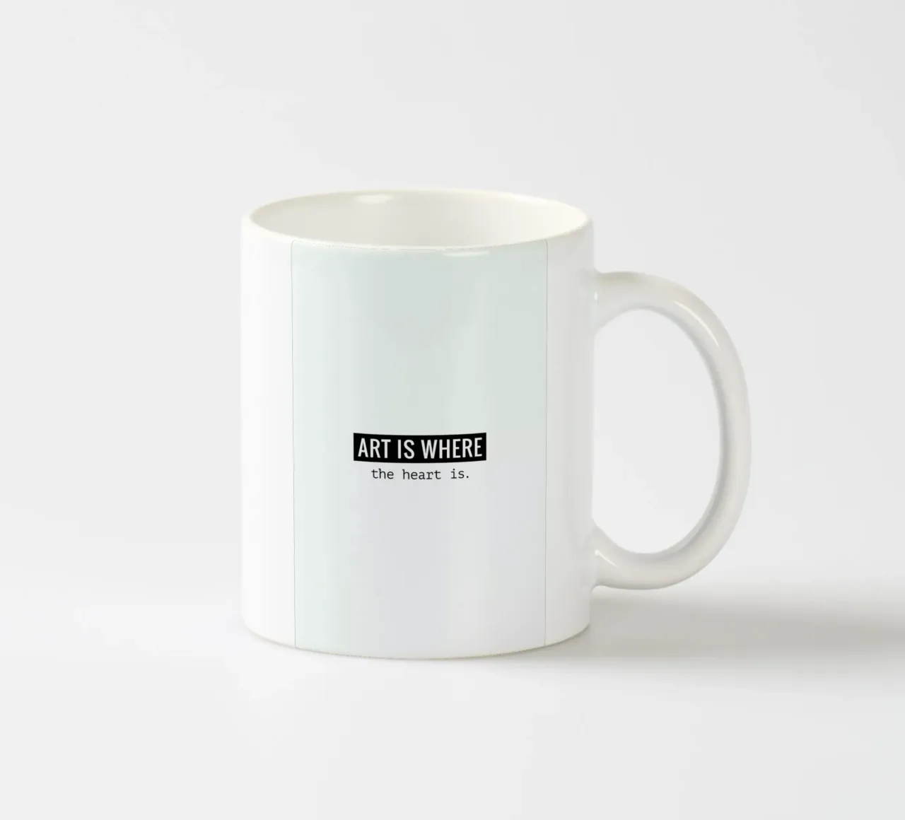 Art is where the heart is tazza in ceramica da Andreas Wundersee