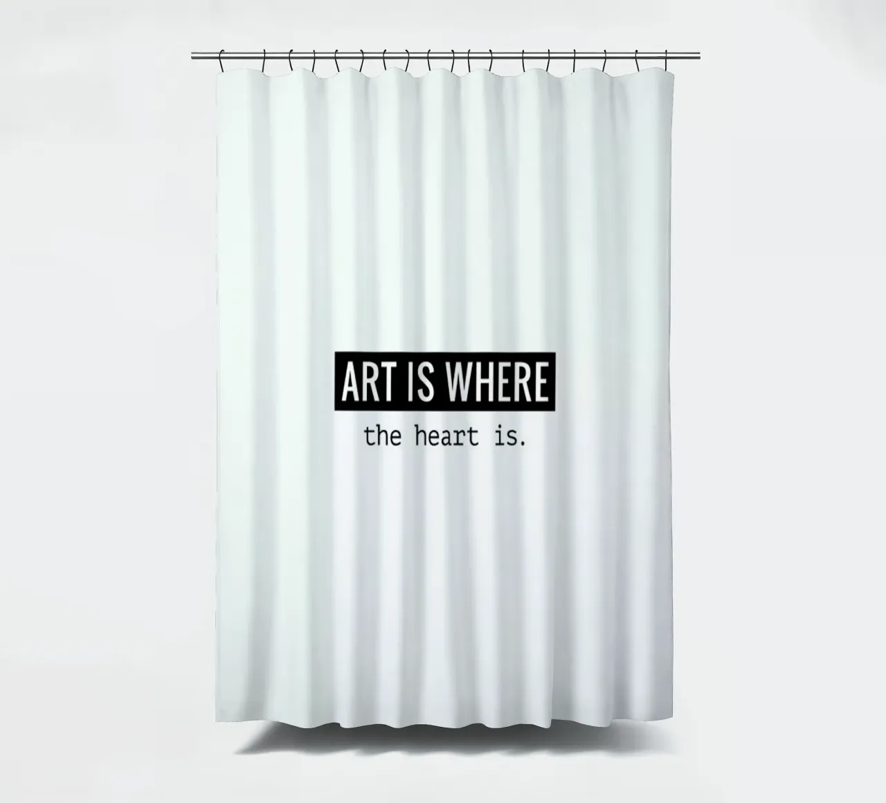Art is where the heart is tenda da doccia da Andreas Wundersee