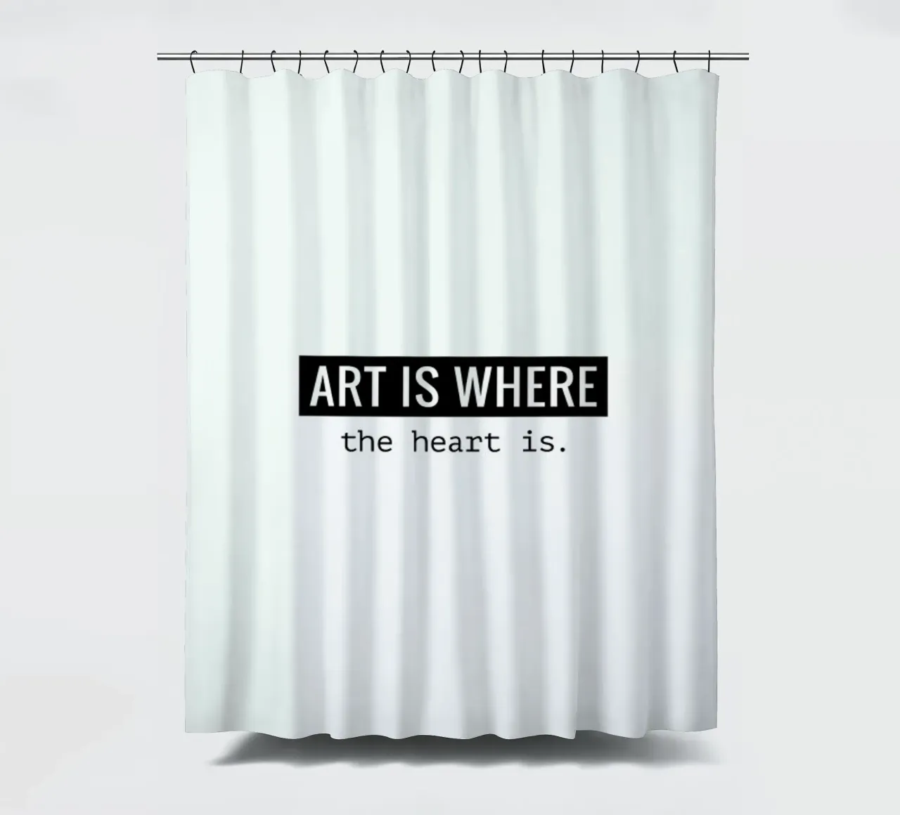 Art is where the heart is tenda da doccia da Andreas Wundersee