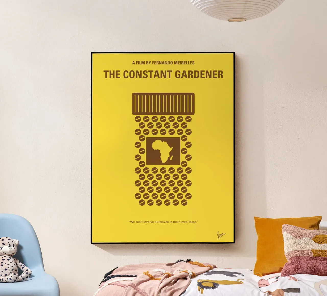 No345 My Constant Gardener minimal movie poster plexiglass da Chungkong