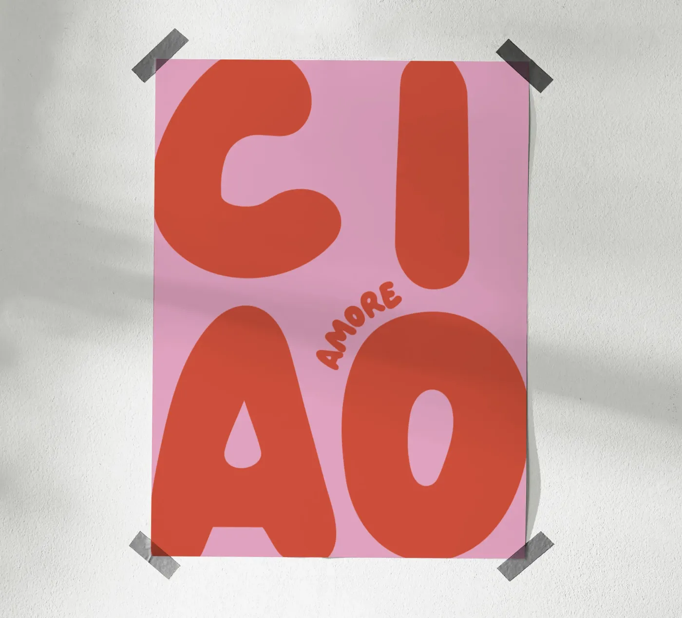 Ciao Amore poster da we line studio - art