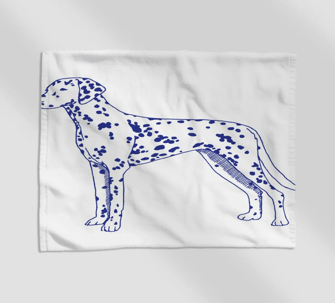 dalmata telo mare da Blue on White