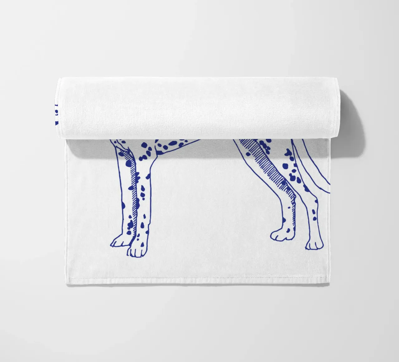 dalmata telo mare da Blue on White