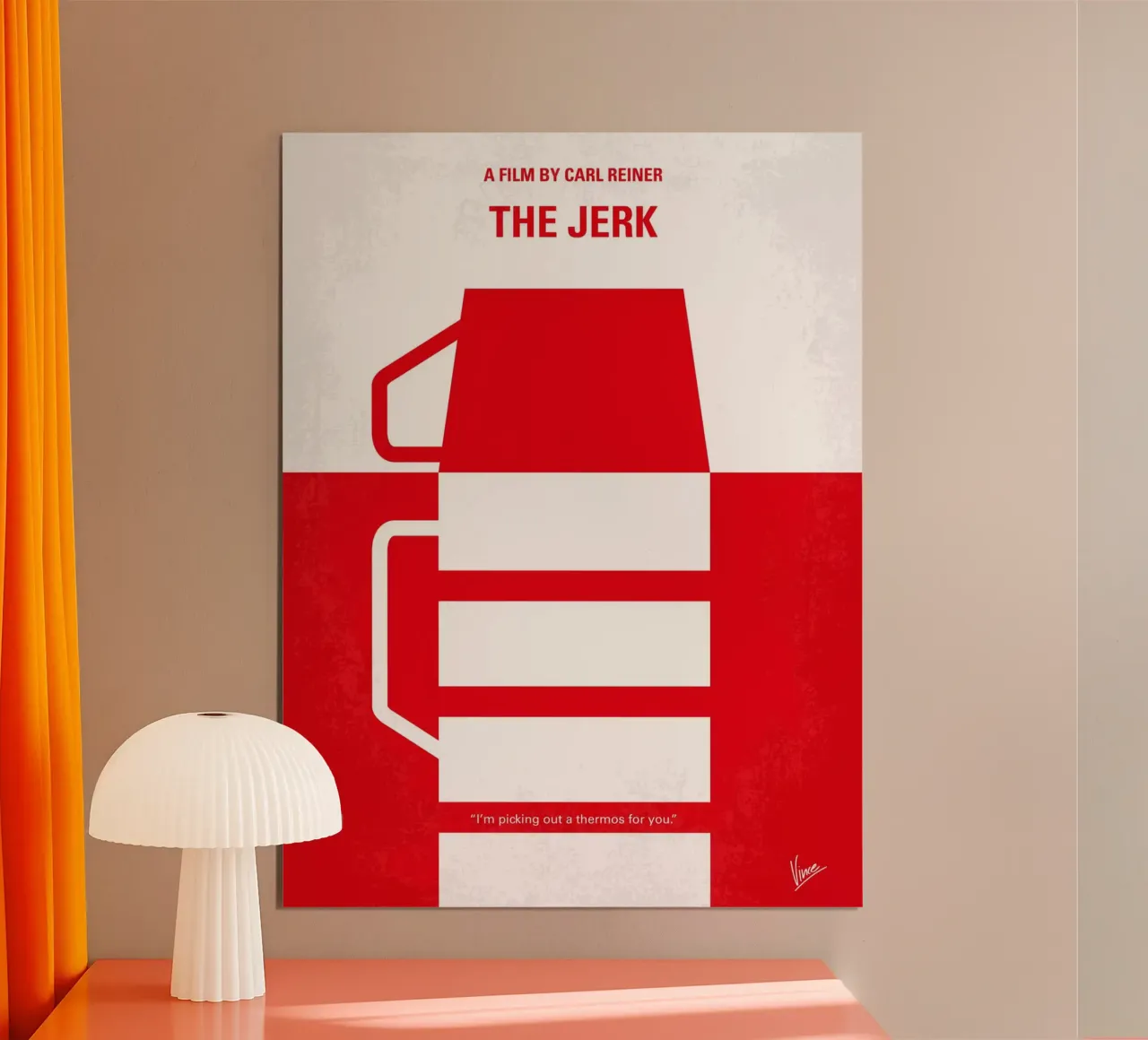No350 My The Jerk minimal movie poster poster con telaio in legno da Chungkong