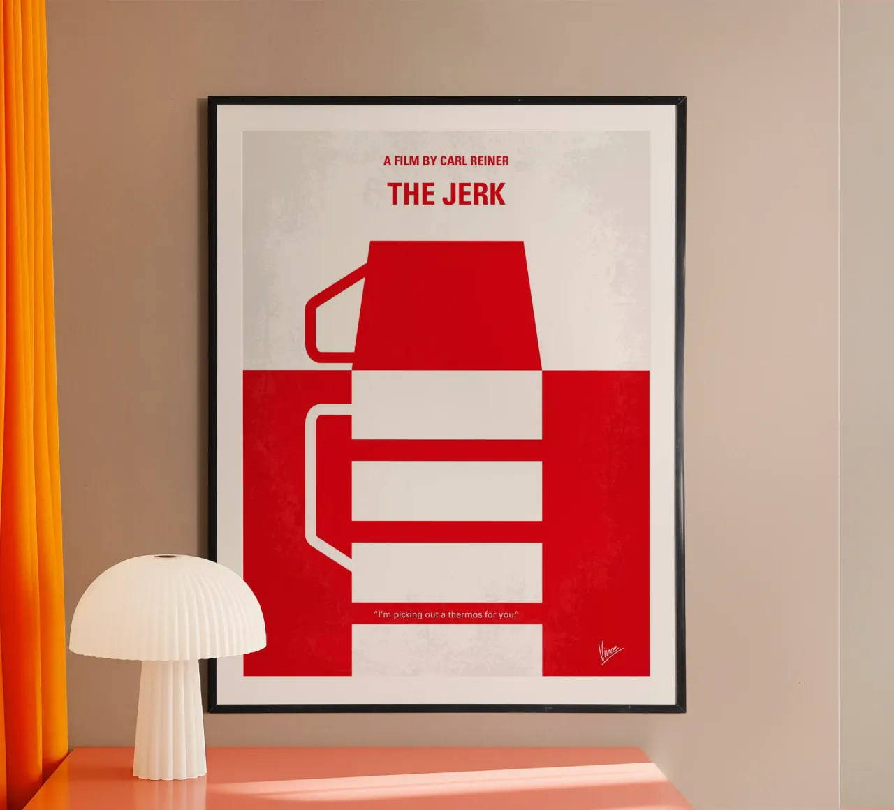 No350 My The Jerk minimal movie poster poster con telaio in legno da Chungkong