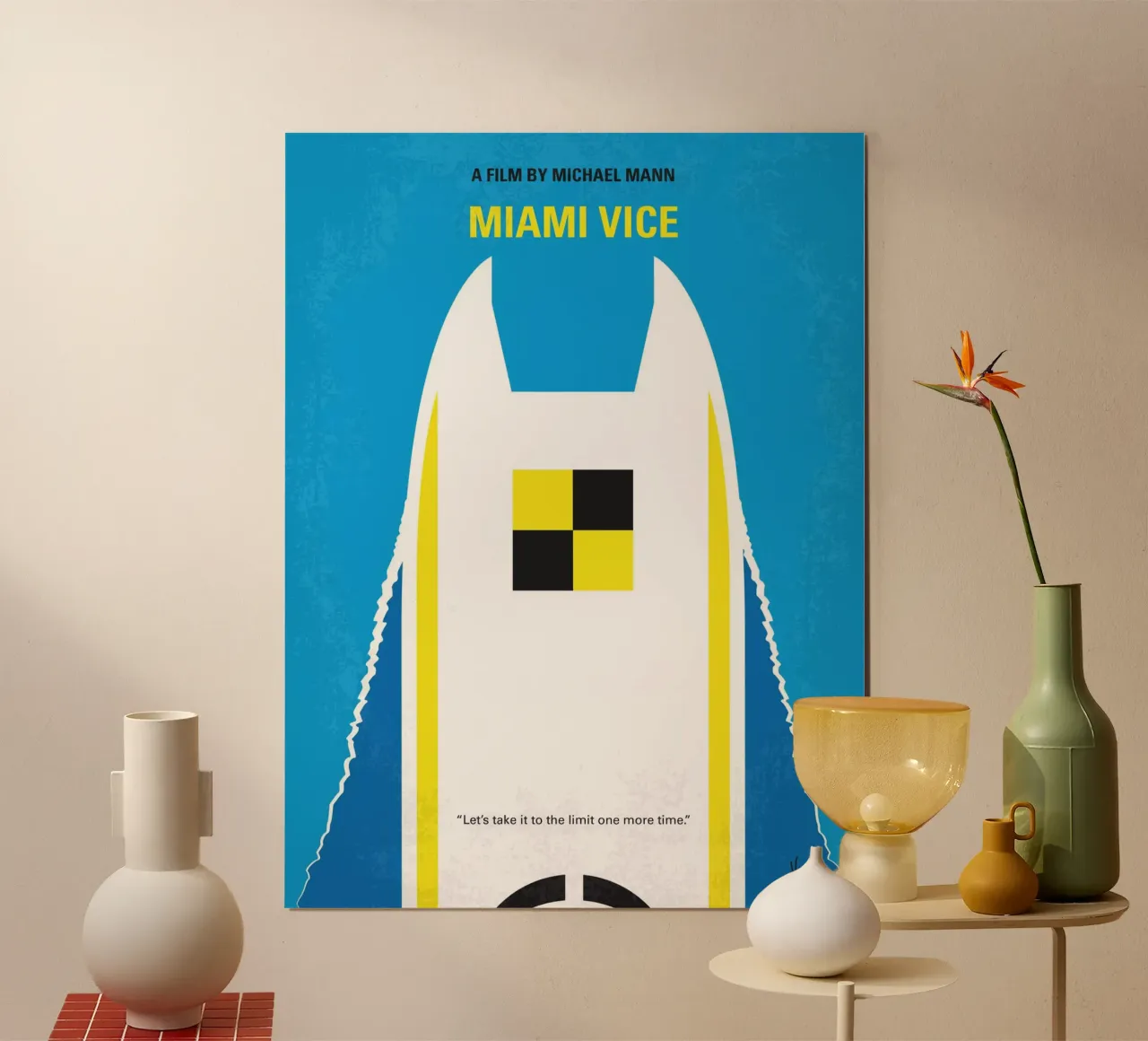 No351 My MIAMI VICE minimal movie poster poster da Chungkong