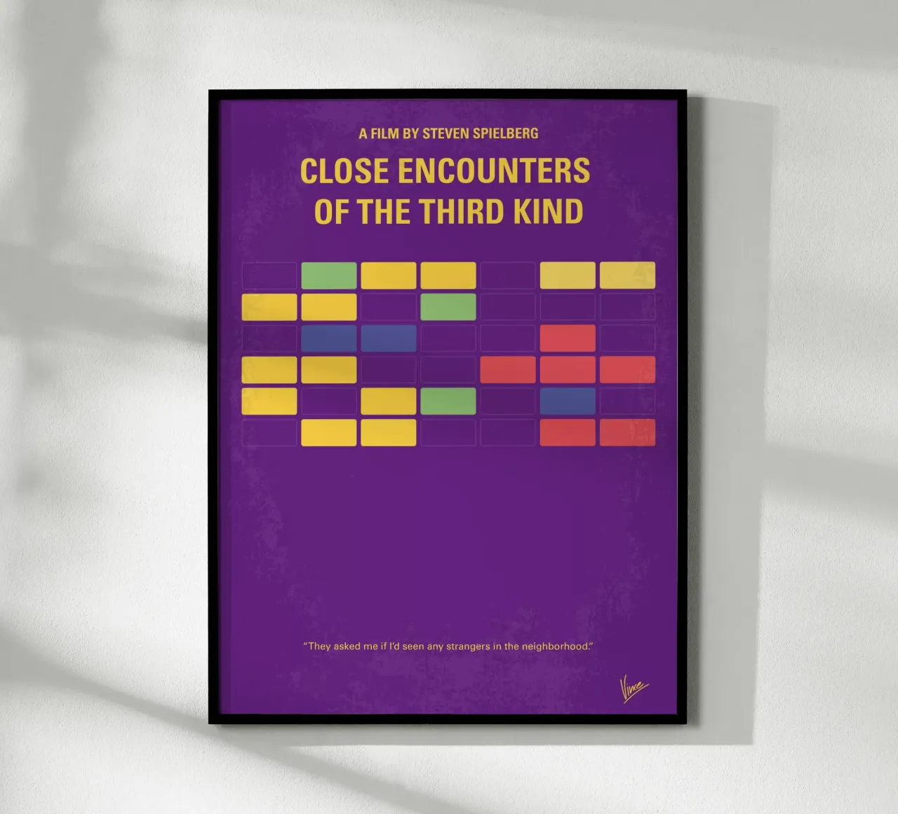 No353 My ENCOUNTERS OF THE THIRD KIND minimal movie poster poster da Chungkong