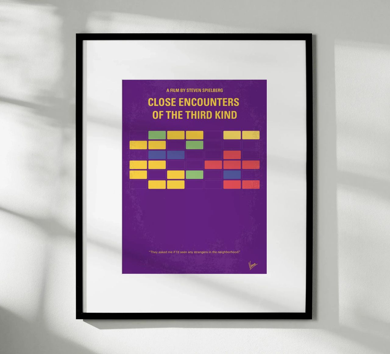 No353 My ENCOUNTERS OF THE THIRD KIND minimal movie poster poster de Chungkong
