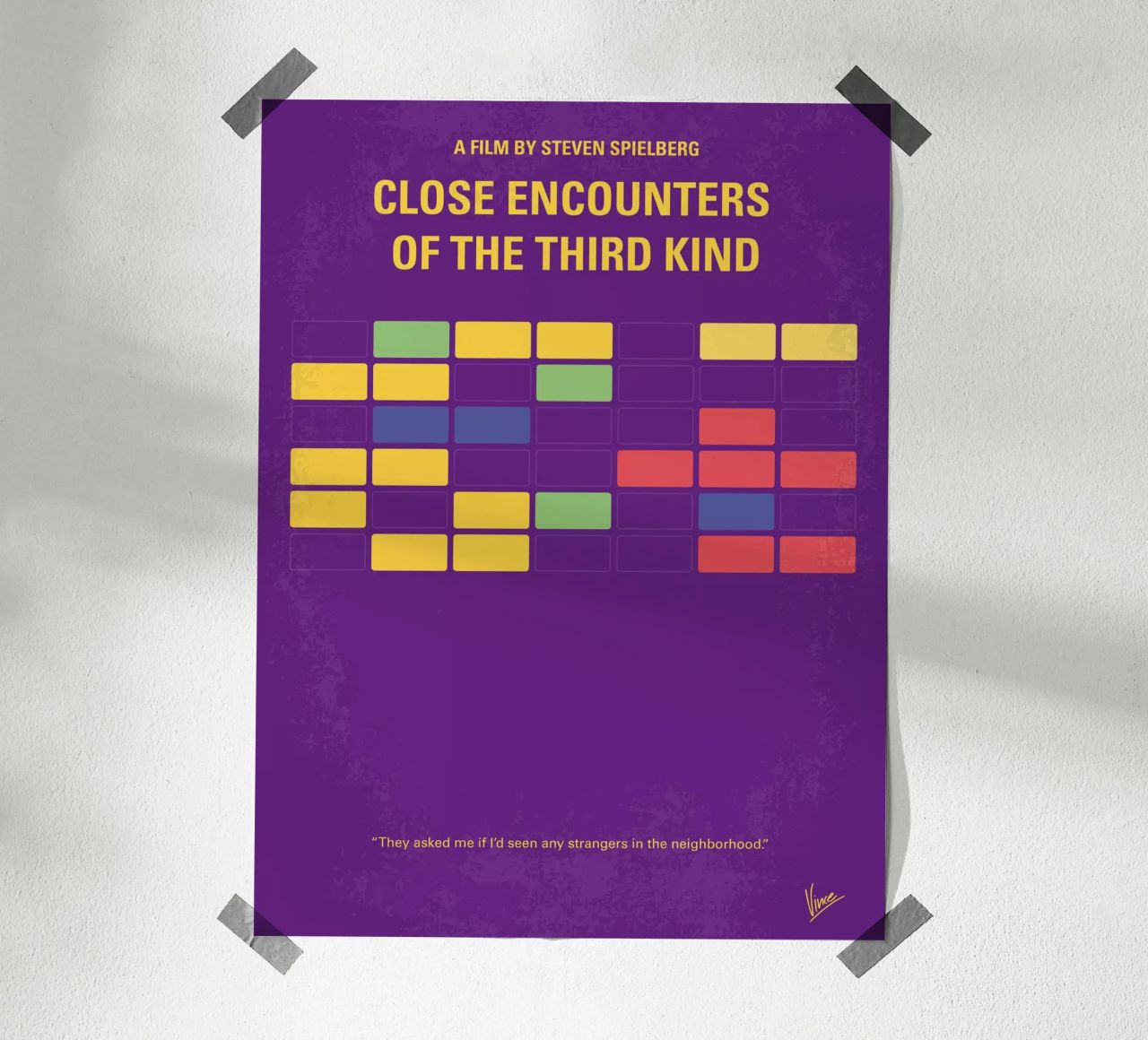No353 My ENCOUNTERS OF THE THIRD KIND minimal movie poster poster de Chungkong