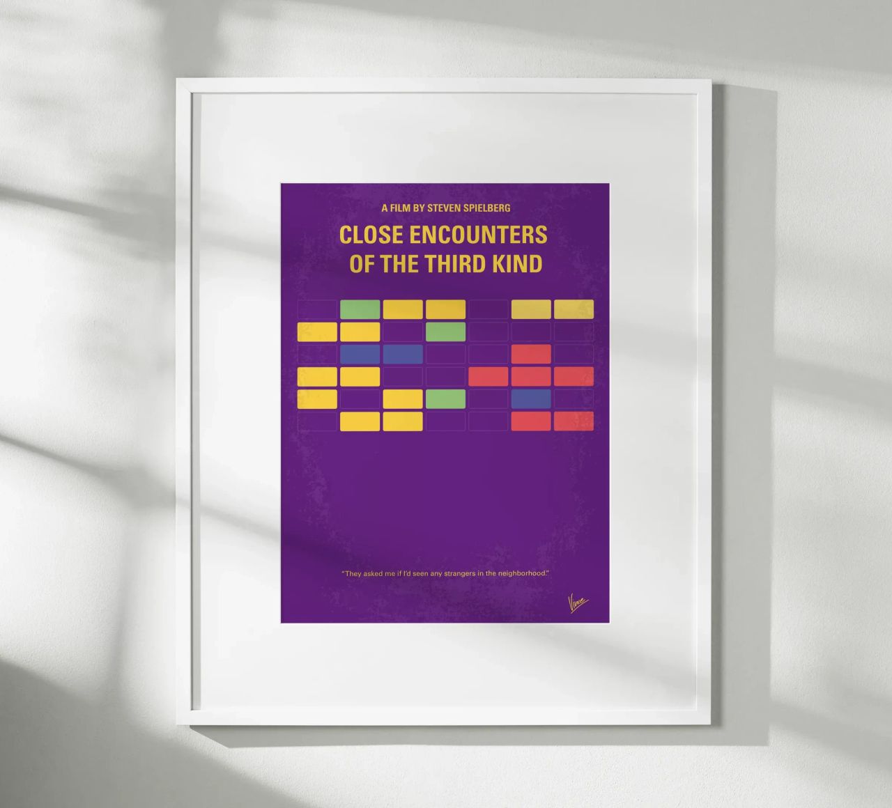 No353 My ENCOUNTERS OF THE THIRD KIND minimal movie poster poster de Chungkong