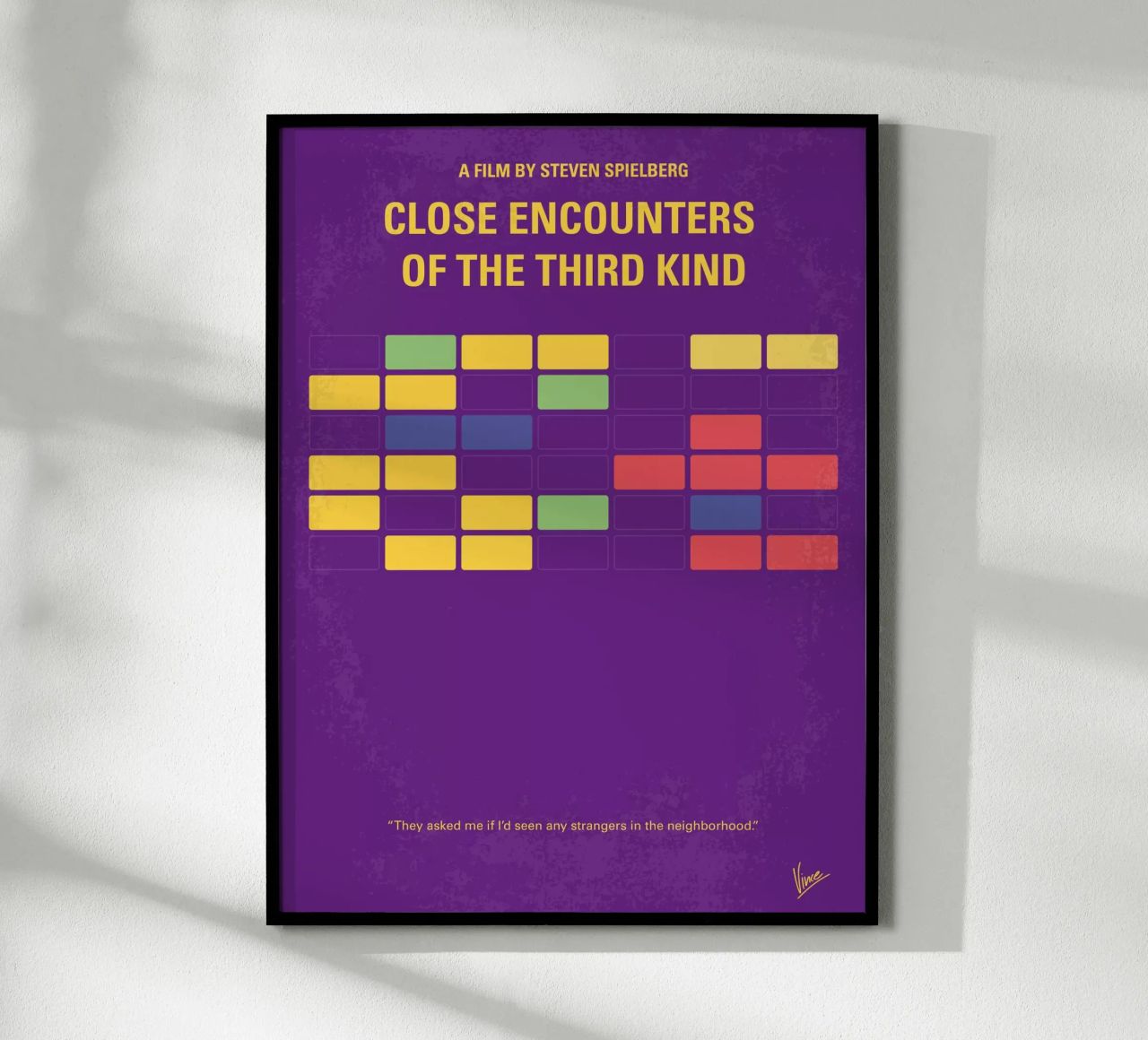 No353 My ENCOUNTERS OF THE THIRD KIND minimal movie poster poster de Chungkong
