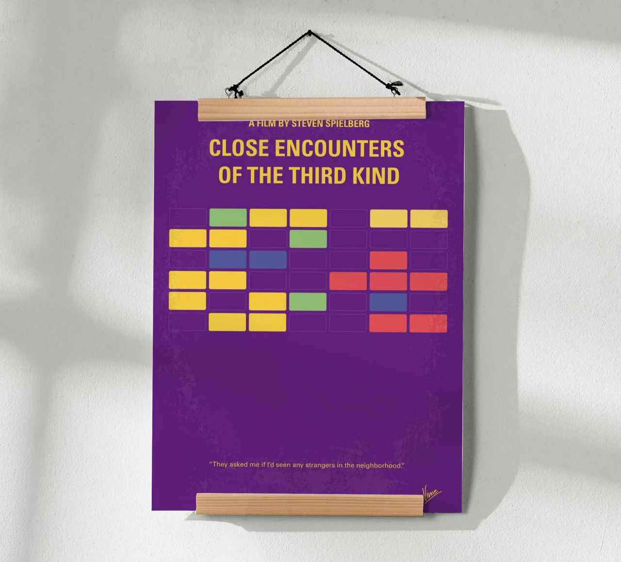 No353 My ENCOUNTERS OF THE THIRD KIND minimal movie poster poster de Chungkong