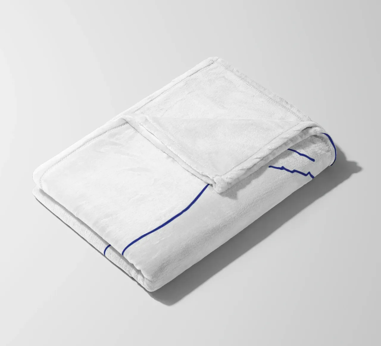 teckel fleecedeken van Blue on White