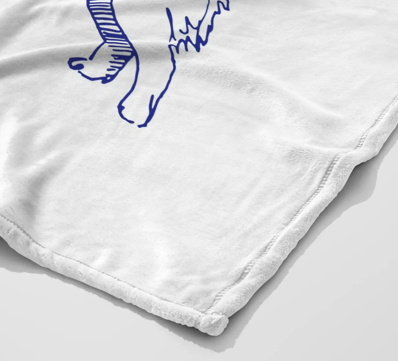 Spitz fleecedeken van Blue on White