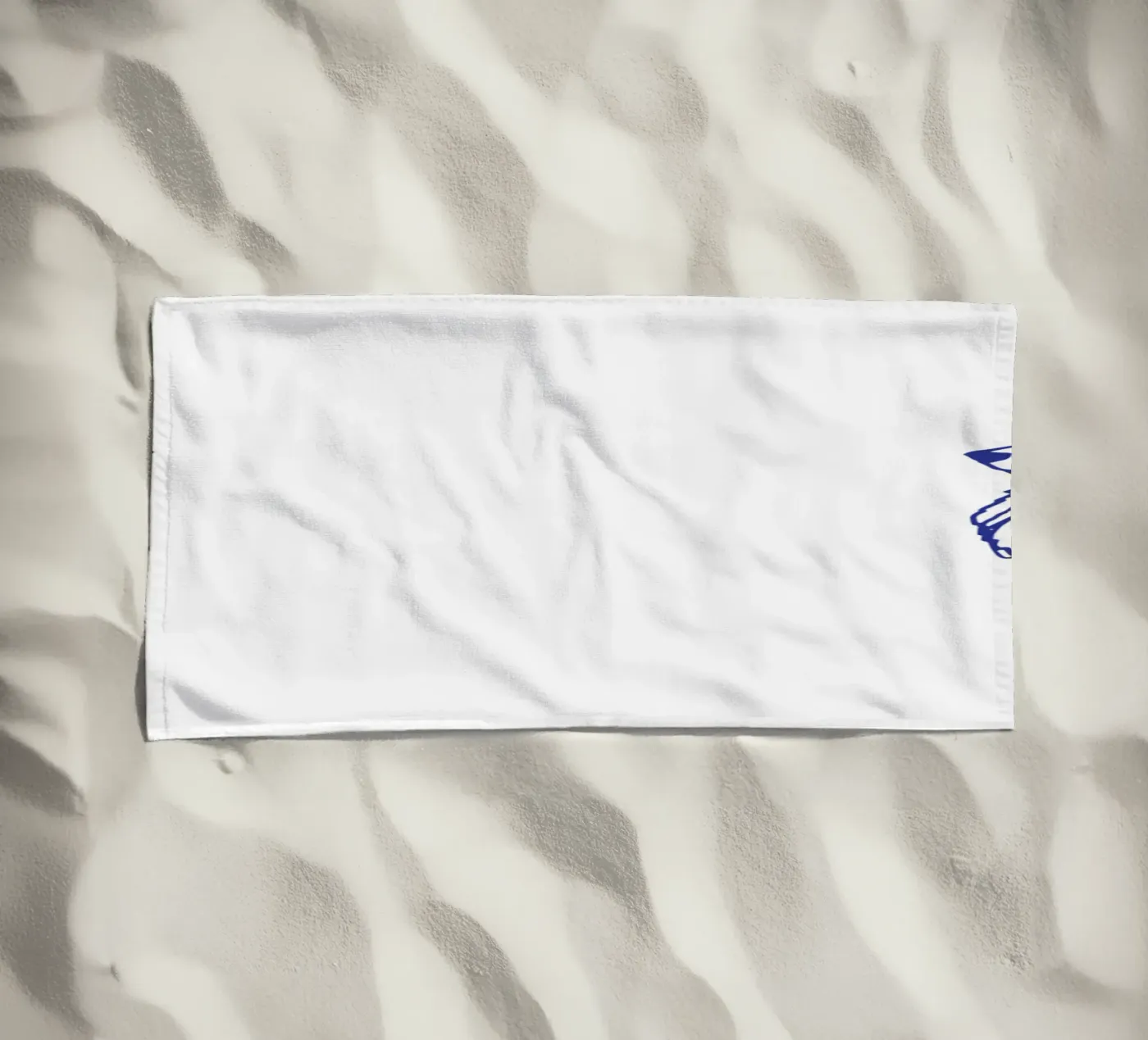 Spitz serviette de plage de Blue on White