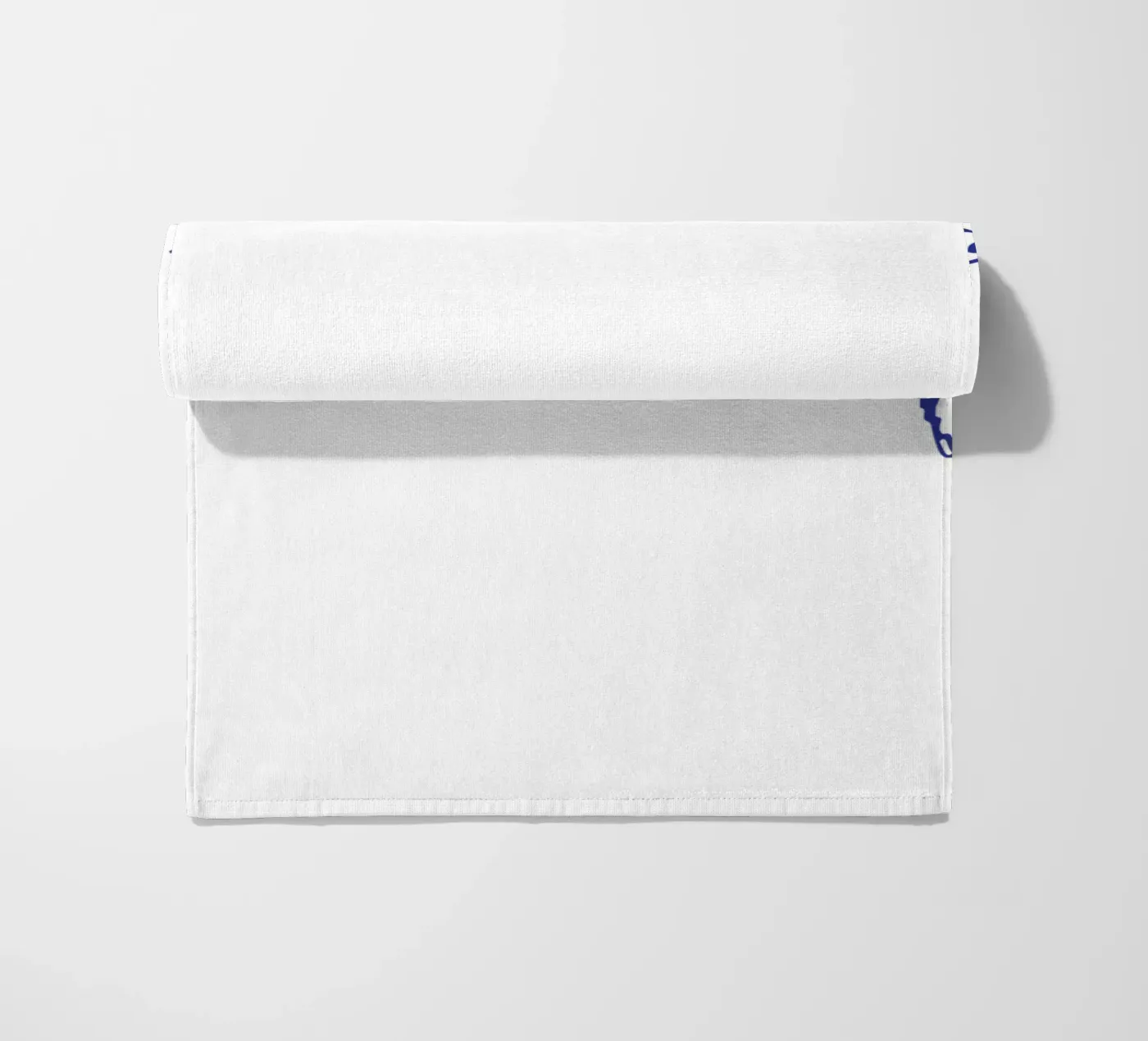 Spitz serviette de plage de Blue on White