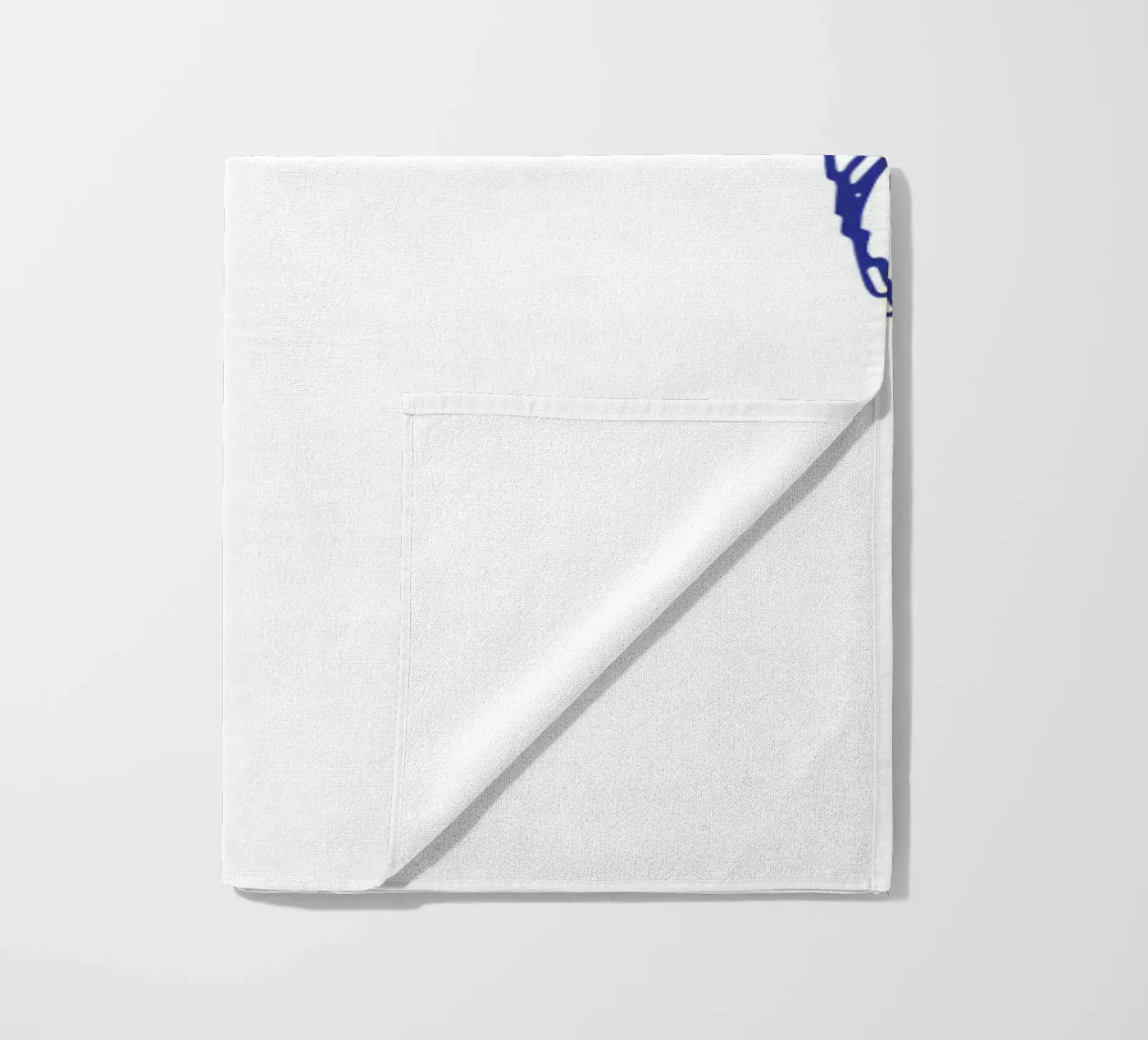 Spitz serviette de plage de Blue on White