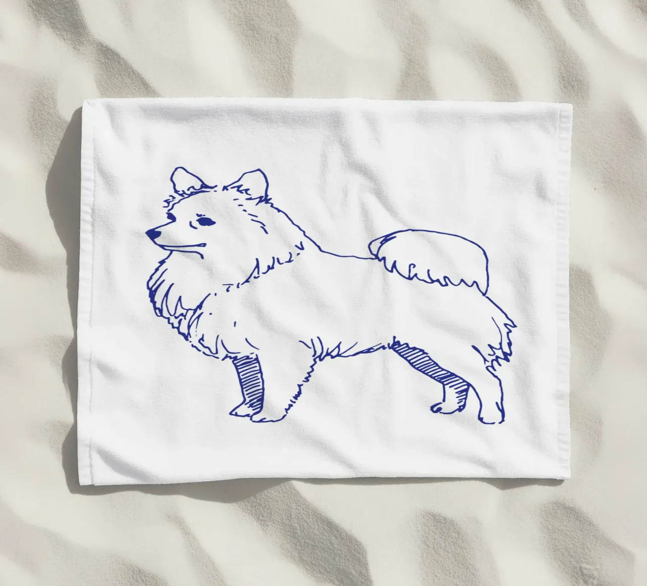 Spitz telo mare da Blue on White