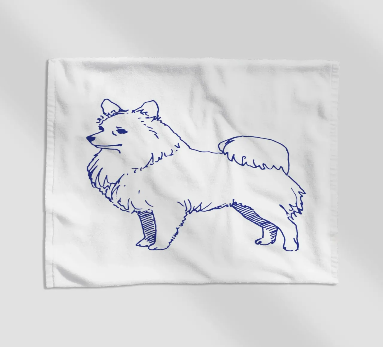 Spitz telo mare da Blue on White