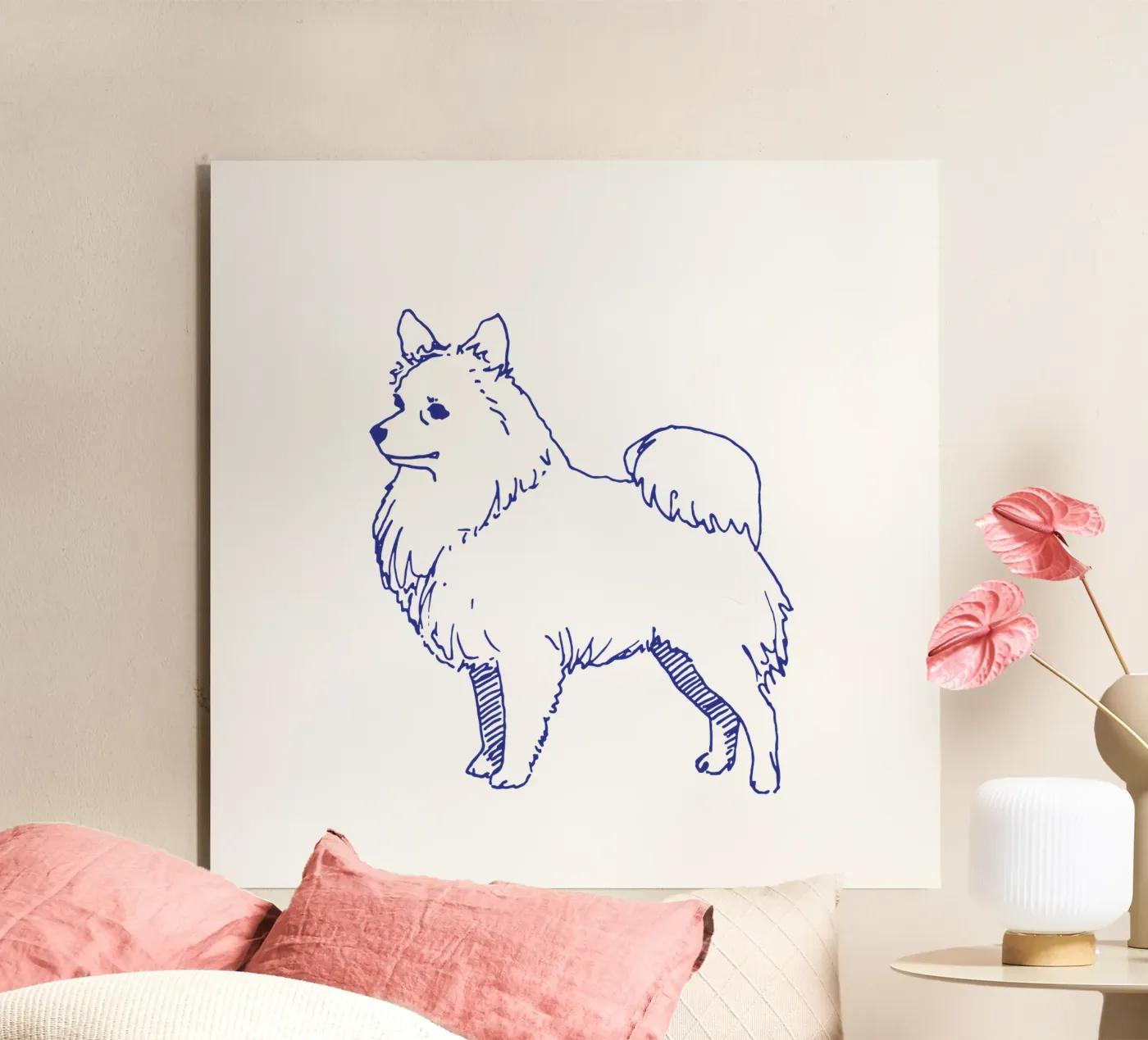 pointed forex-plaat van Blue on White