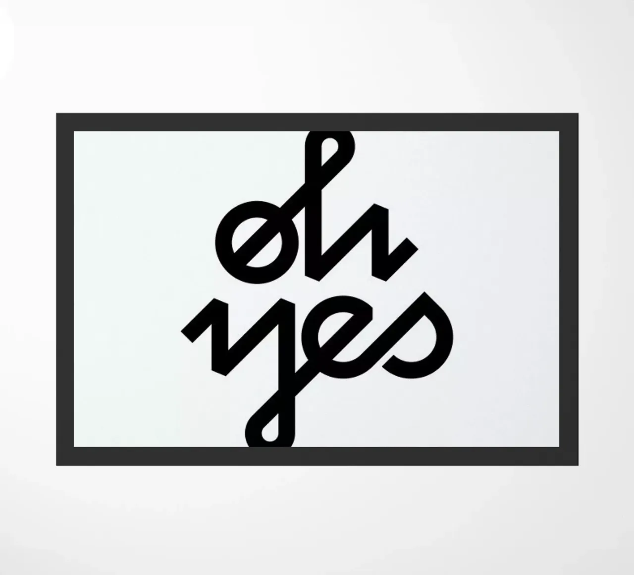 Oh Yes zerbino da BLAEK Design Studio